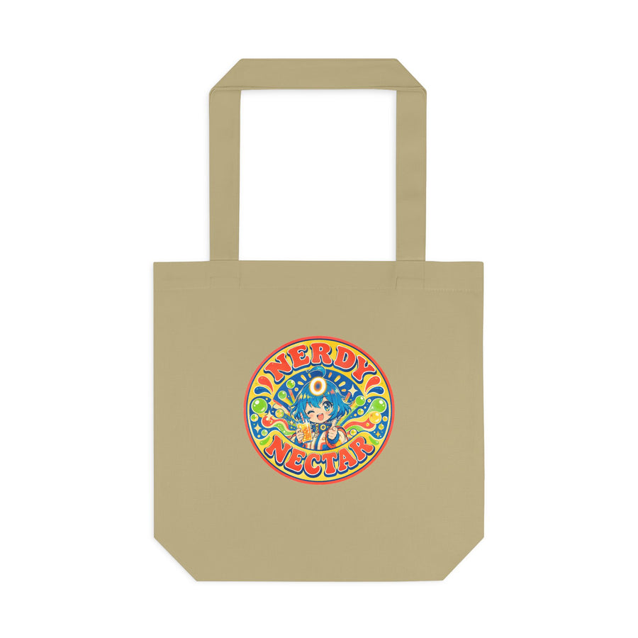 Nerdy Nectar Retro Soda Can Tee - Vintage Anime Pop Art Cotton Tote Bag