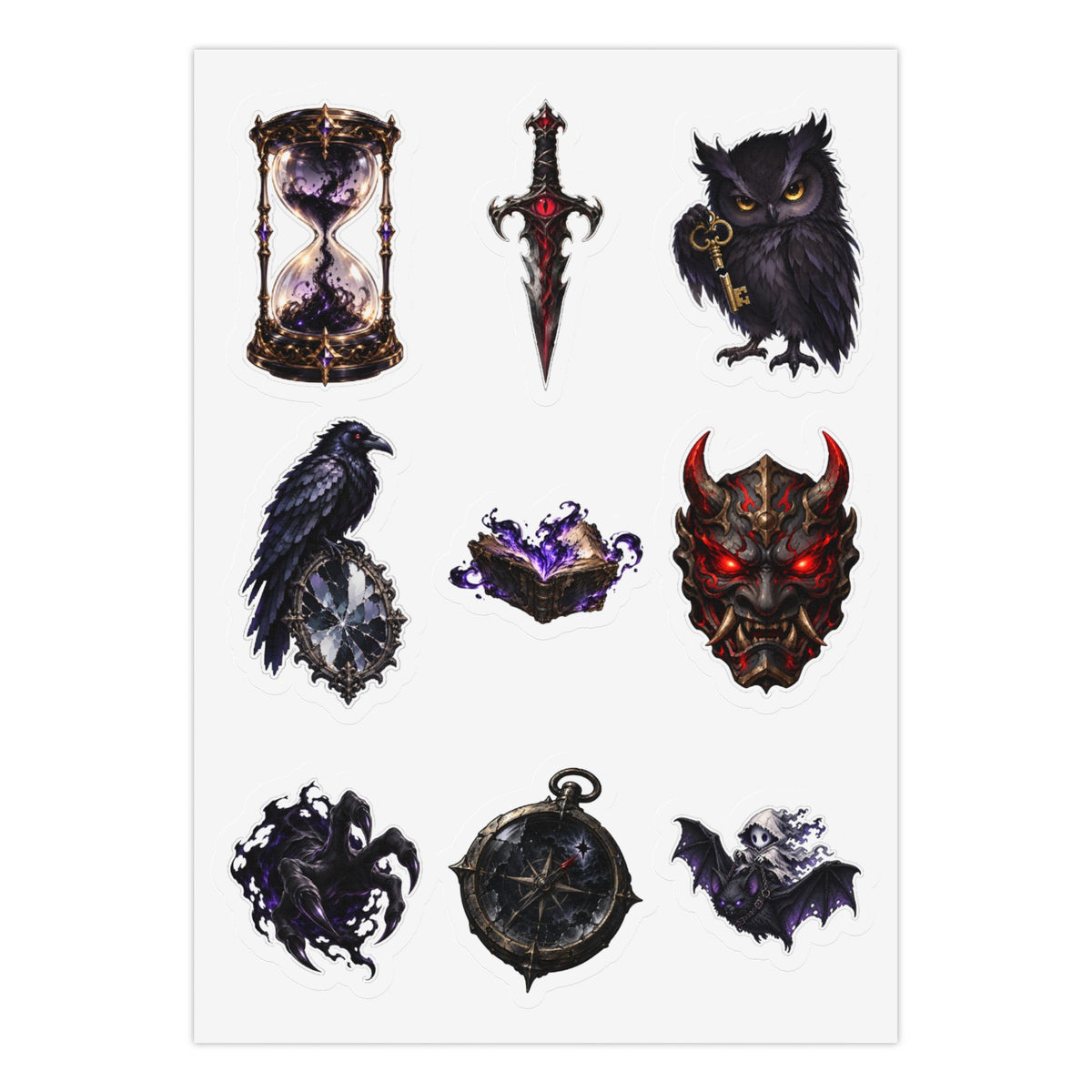 Cursed Loot: 3 Kiss-Cut Sticker Sheets (27 Stickers Total) Kiss-Cut Sticker Sheet (Sheet 2 of 3)