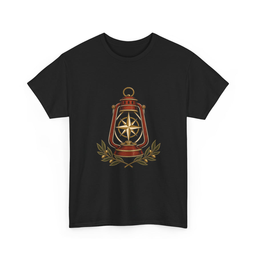 Quiet Watch Compass T-Shirt - Original Lantern Emblem