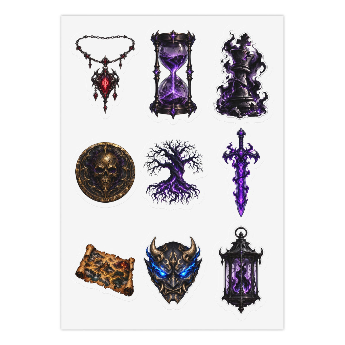 Cursed Loot: 3 Kiss-Cut Sticker Sheets (27 Stickers Total) Kiss-Cut Sticker Sheet (Sheet 3 of 3)