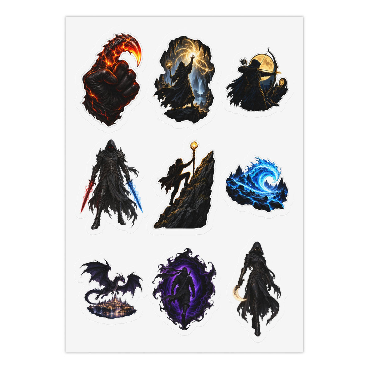 Shadow Duel: 27 Kiss-Cut Sticker Sheets Pack Kiss-Cut Sticker Sheet (Sheet 3 of 3)