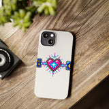 Soulbound Pixel Heart Tee - Anime Sub/Dub Fan Identity Slim Phone Case