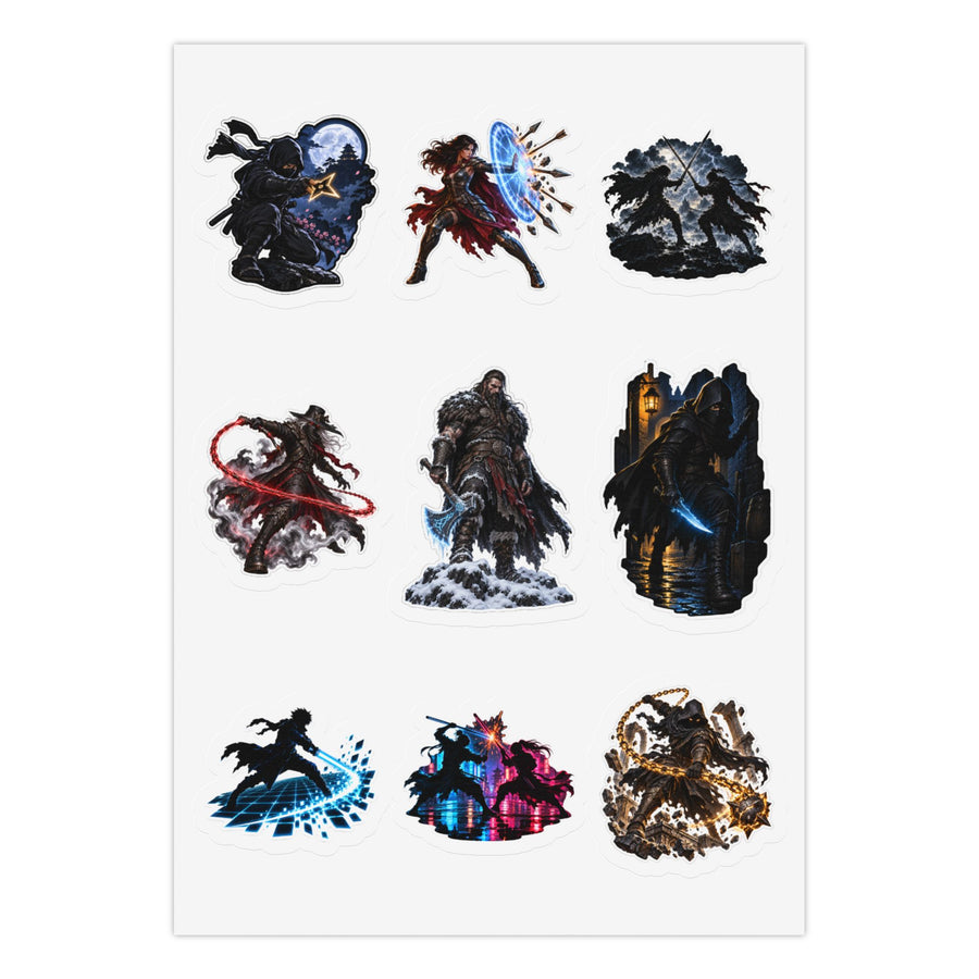 Shadowed Blades: 27 Kiss-Cut Sticker Sheets Pack Kiss-Cut Sticker Sheet (Sheet 2 of 3)