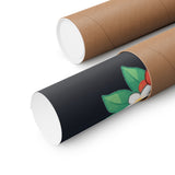 Café Mystery Tee: Chibi Coffee Cup with Mysterious Steam & Anime Headband Poster