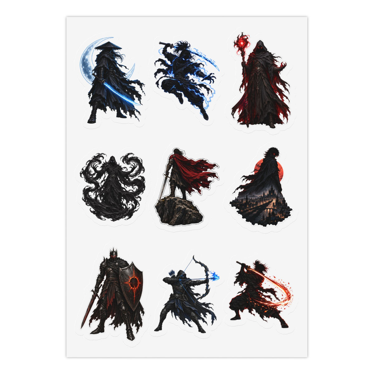 Shadow Duel Sticker Pack: 27 Kiss-Cut Stickers in 3 Sheets Kiss-Cut Sticker Sheet (Sheet 1 of 3)