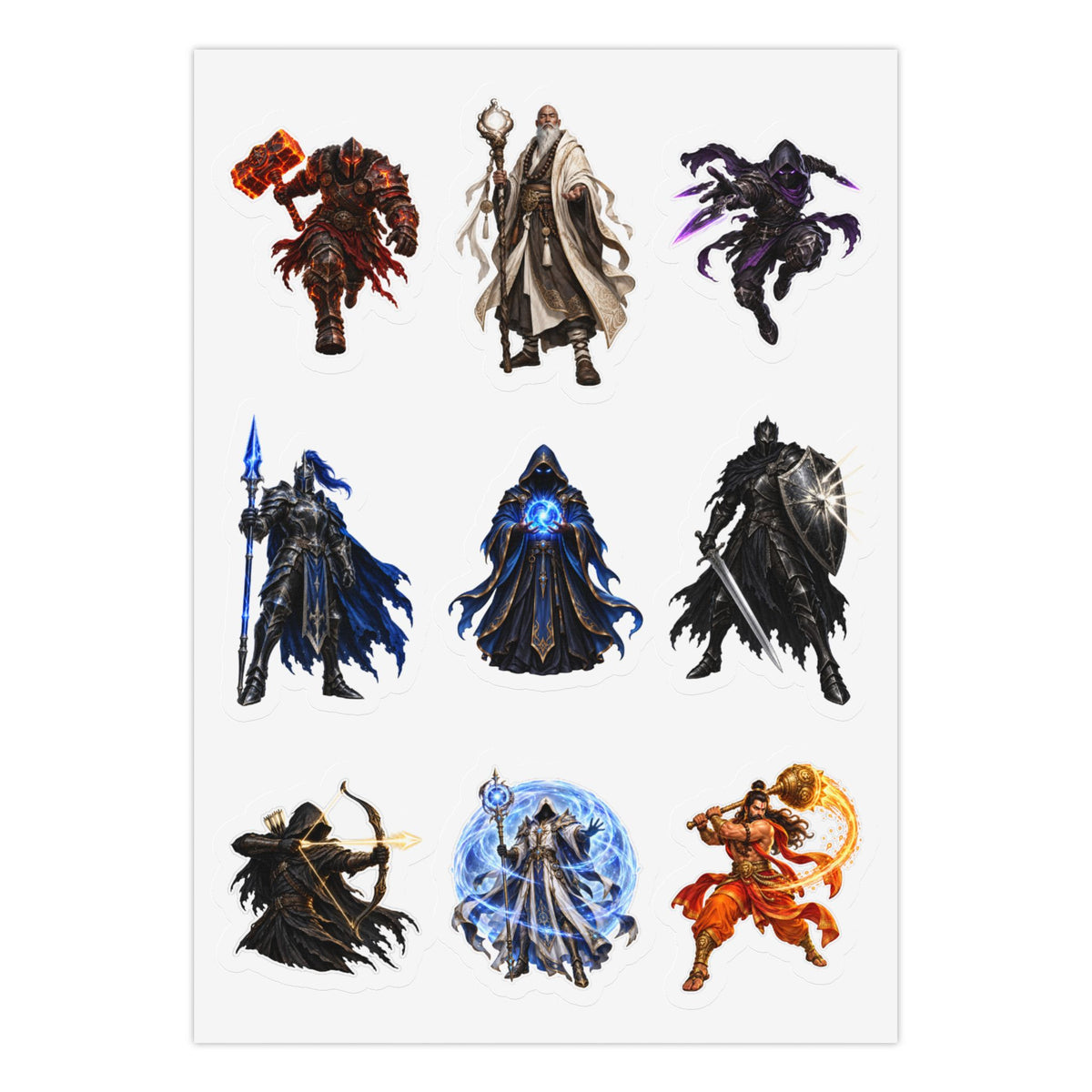 Shadowed Blade: 3 Kiss-Cut Sticker Sheets (27 Total) Kiss-Cut Sticker Sheet (Sheet 3 of 3)