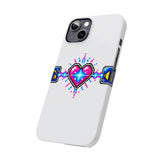 Soulbound Pixel Heart Tee - Anime Sub/Dub Fan Identity Slim Phone Case