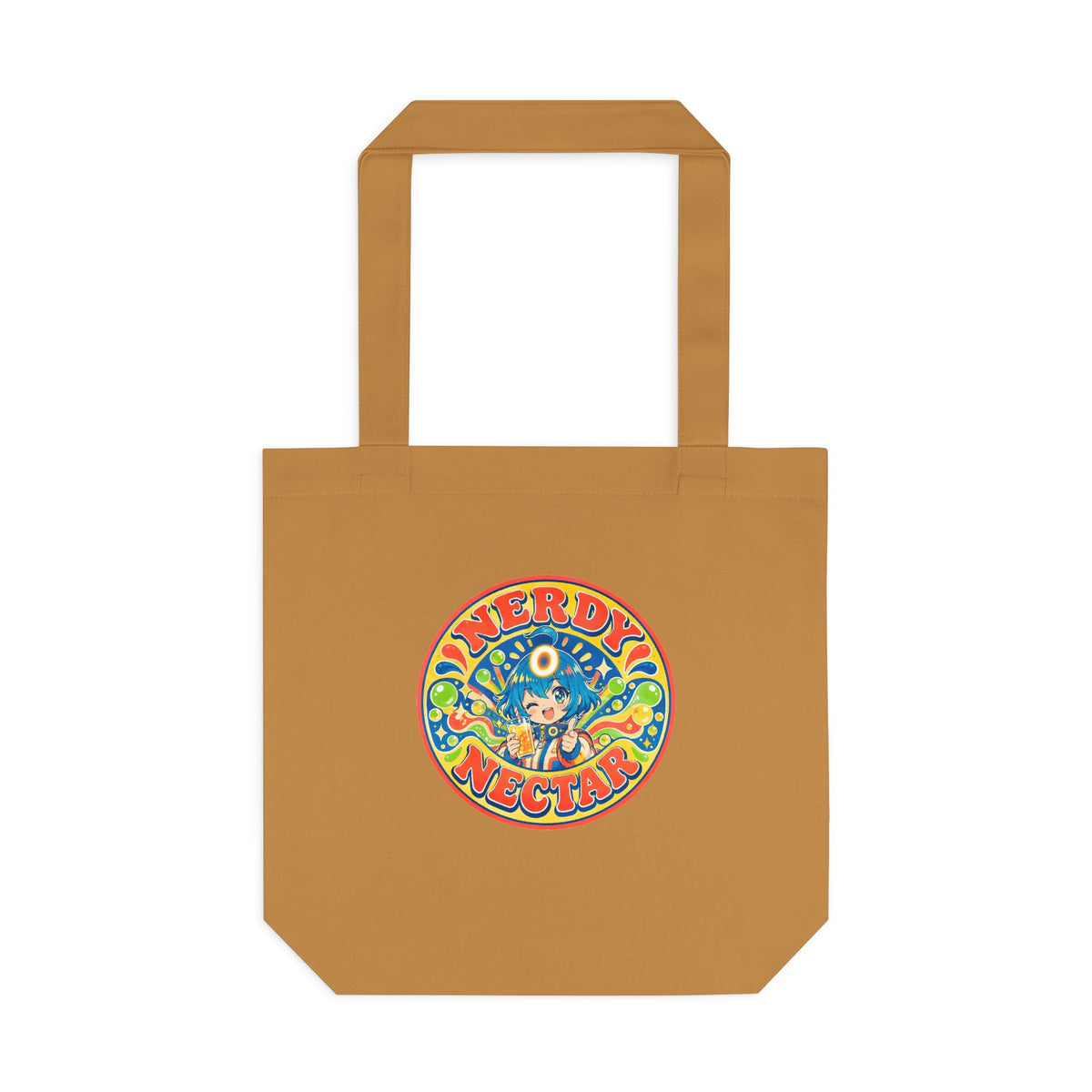 Nerdy Nectar Retro Soda Can Tee - Vintage Anime Pop Art Cotton Tote Bag