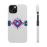Soulbound Pixel Heart Tee - Anime Sub/Dub Fan Identity Slim Phone Case