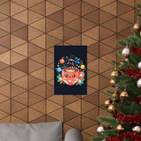 Café Mystery Tee: Chibi Coffee Cup with Mysterious Steam & Anime Headband Poster