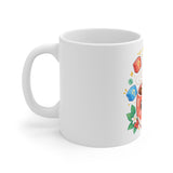 Café Mystery Tee: Chibi Coffee Cup with Mysterious Steam & Anime Headband Mug 11oz