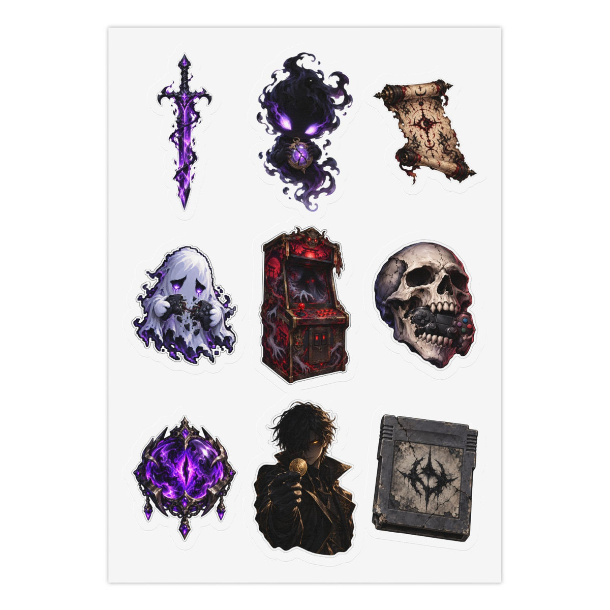Cursed Loot: 3 Kiss-Cut Sticker Sheets (27 Stickers Total) Kiss-Cut Sticker Sheet (Sheet 1 of 3)