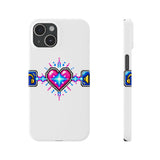 Soulbound Pixel Heart Tee - Anime Sub/Dub Fan Identity Slim Phone Case