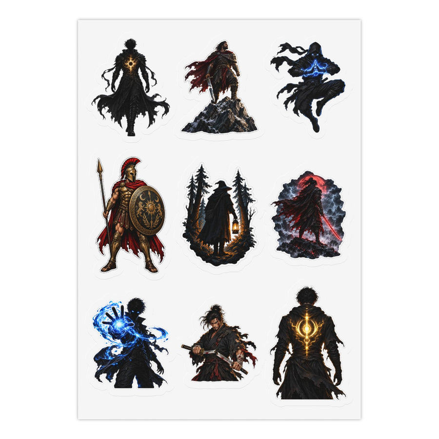 Shadowed Blade Kiss-Cut Sticker Pack: 3 Sheets, 27 Stickers Kiss-Cut Sticker Sheet (Sheet 3 of 3)