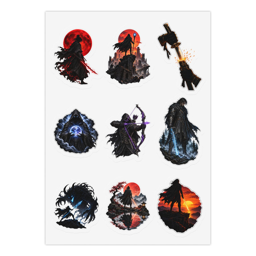 Shadowed Blades: 27 Kiss-Cut Sticker Sheets Pack Kiss-Cut Sticker Sheet (Sheet 1 of 3)
