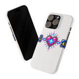 Soulbound Pixel Heart Tee - Anime Sub/Dub Fan Identity Slim Phone Case