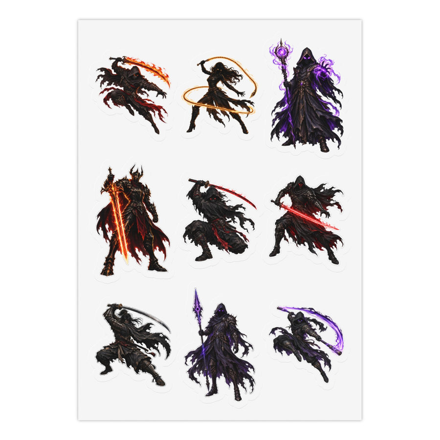 Shadowed Blades: 27 Stickers Pack (3 Sheets) Kiss-Cut Sticker Sheet (Sheet 2 of 3)