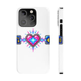 Soulbound Pixel Heart Tee - Anime Sub/Dub Fan Identity Slim Phone Case