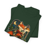 Just One More Volume Shirt | Cozy Fox Book Lover Tee, Late Night Reader Gift